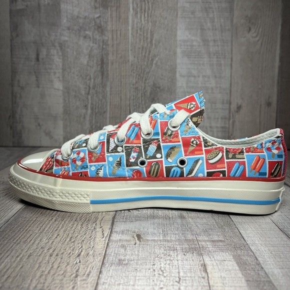 Converse Chuck 70 Frozen Treats Youth Sneakers Soft Red Blue Size 3 A00519F - Picture 11 of 15